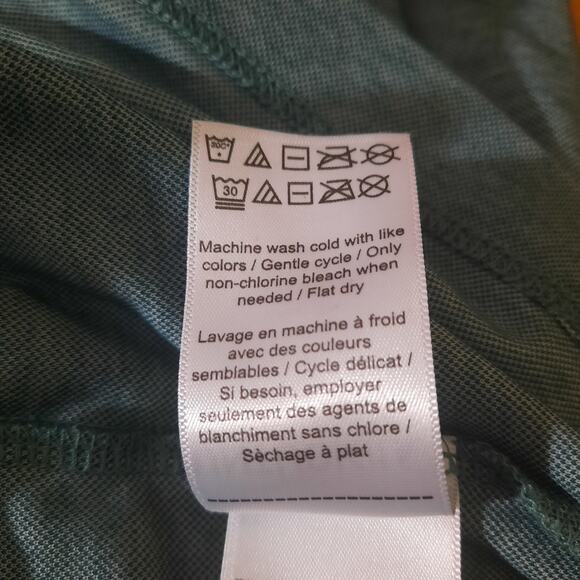 UNTUCKit Beaux Mens Contrast Collar 3 Button Placket Green Polo Shirt Size XL - Picture 5 of 8